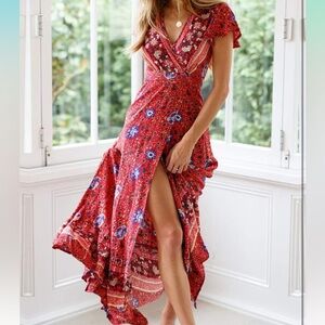 Wrap dress bohemian